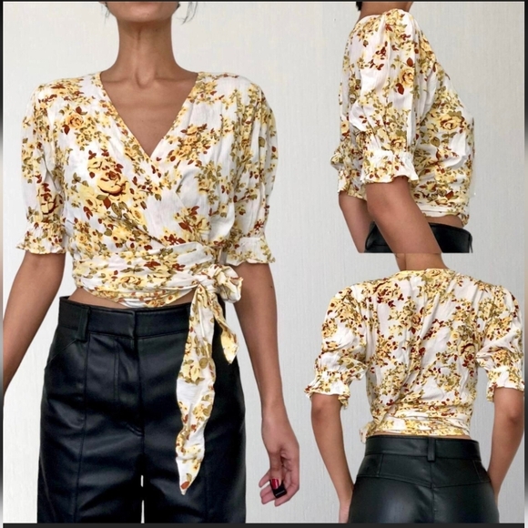 Faithfull the Brand Tops - Faithfull The Brand Wrap Top